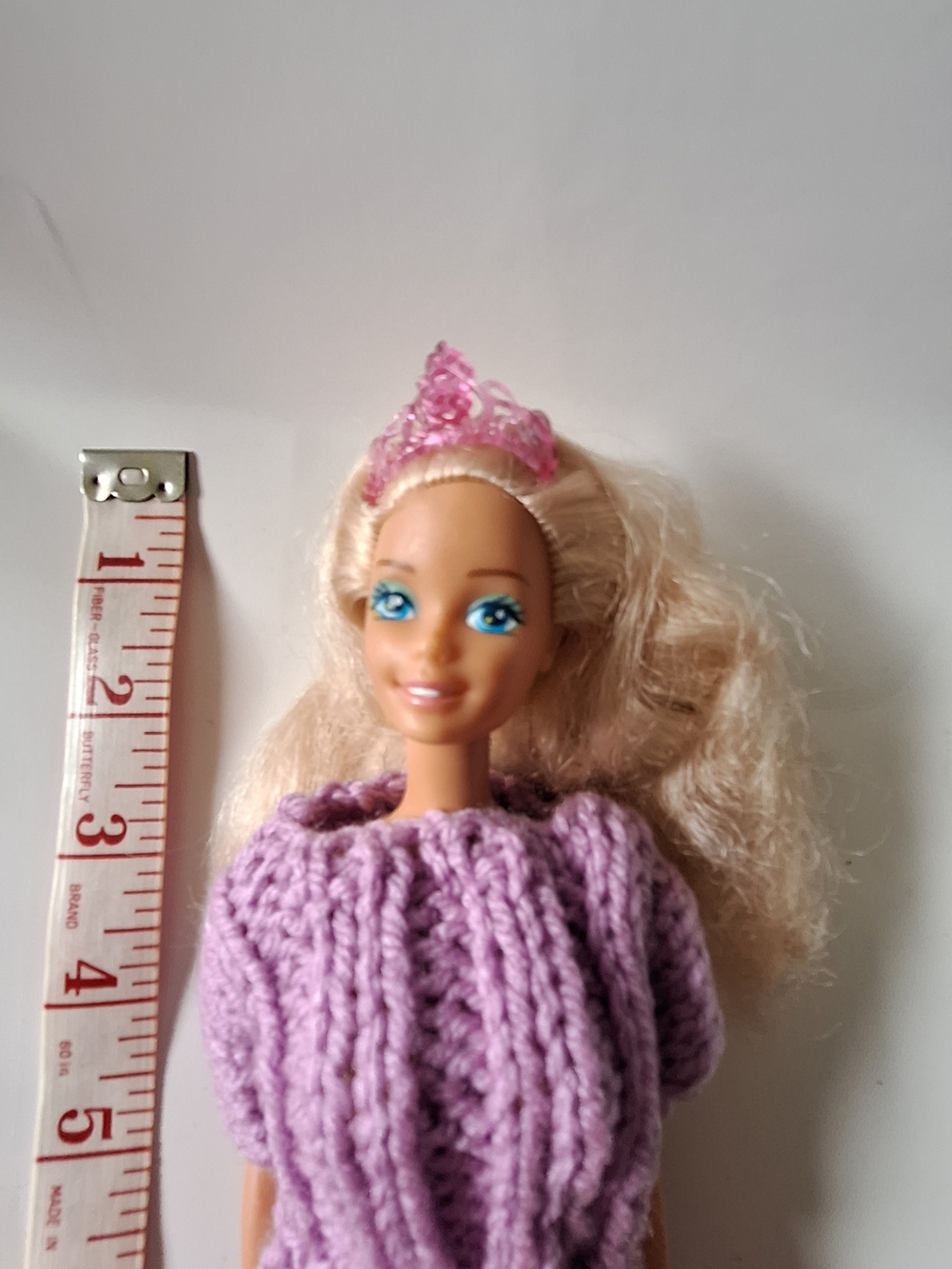 Barbie With Lilac Knit Outfit - Picture 2 of 5